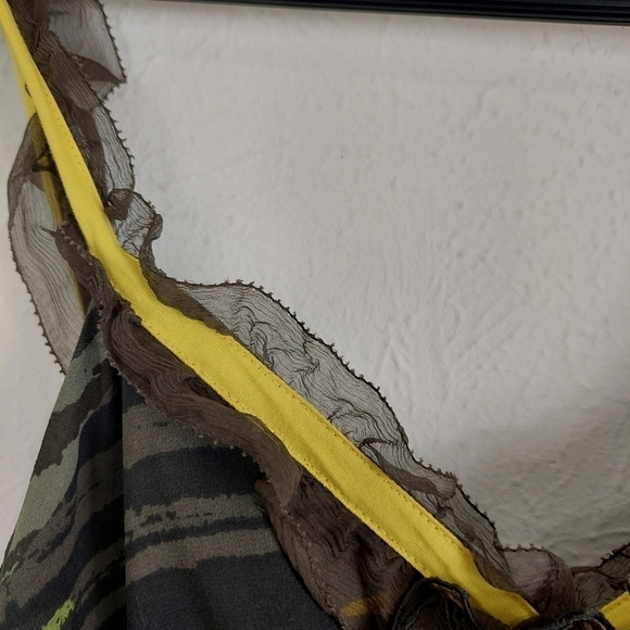 Anthropologie Hero & Leander Women's Gray Dress Abstract Print Size P (Small) - Picture 6 of 11